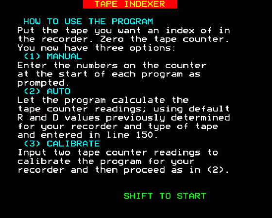 Cassette Tape Indexer