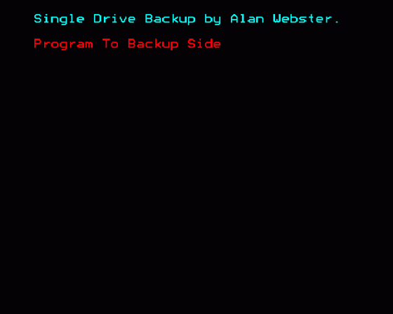 Disc Drive Backup Screenshot