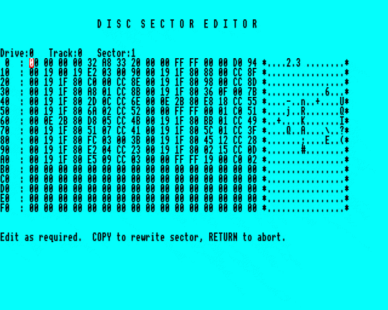 Disc Sector Editor