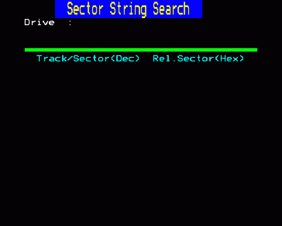 Disc Sector String Search