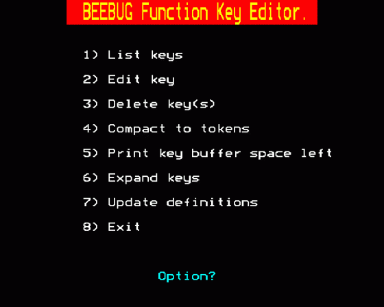 Function Key Editor