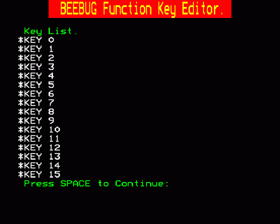 Function Key Editor