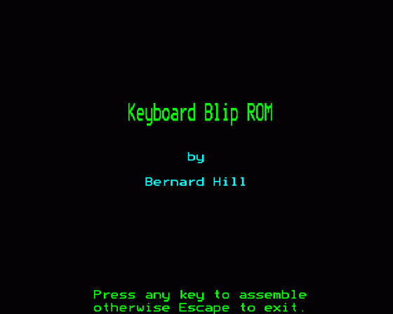 Keyboard Blip ROM