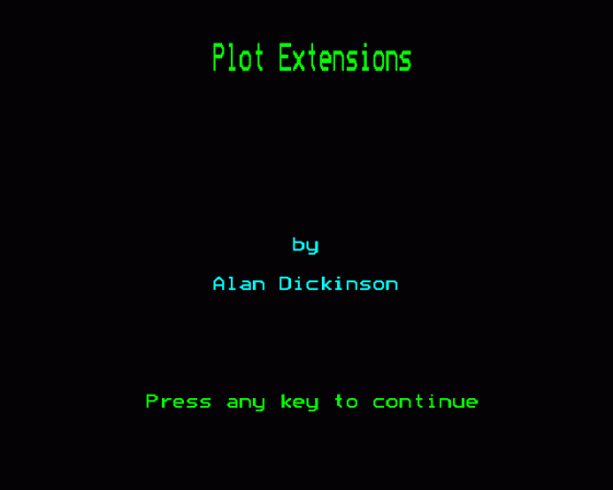 Plot Extensions