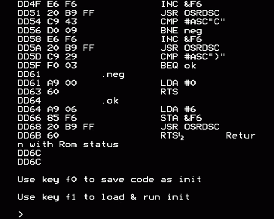 ROM Initialisation