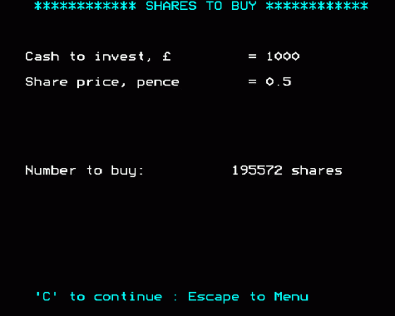 Share Analysis