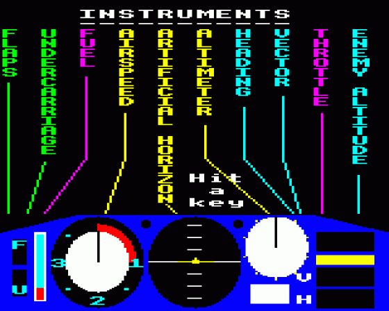 Battle Of Britain Screenshot 9 (BBC Model B)