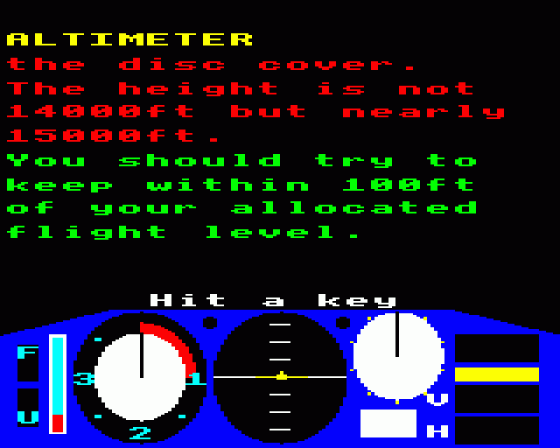 Battle Of Britain Screenshot 17 (BBC Model B)