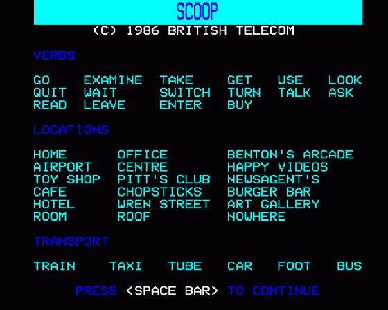 Scoop Screenshot 9 (BBC Model B)