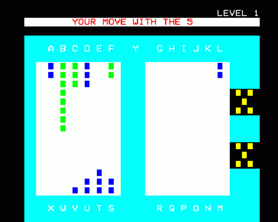 Backgammon Screenshot 5 (BBC Model B)