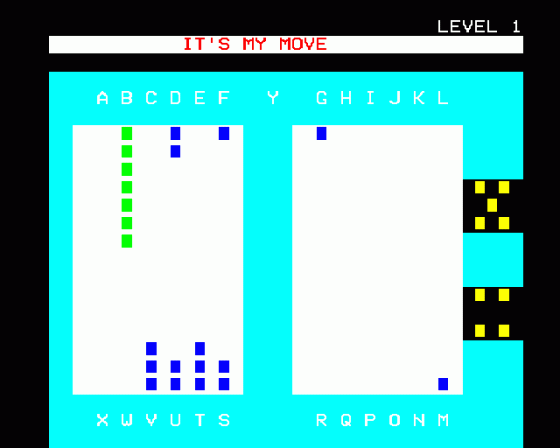 Backgammon Screenshot 6 (BBC Model B)