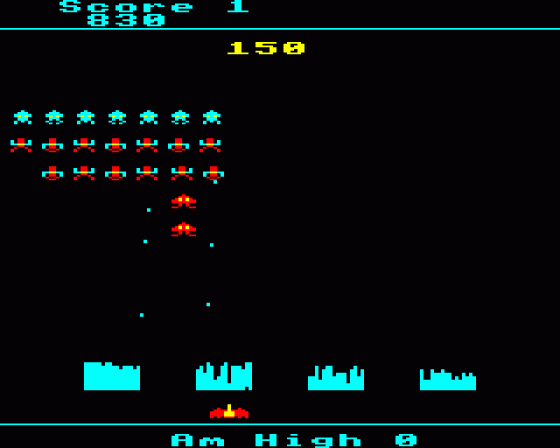 Space Invaders Screenshot 5 (BBC Model B)