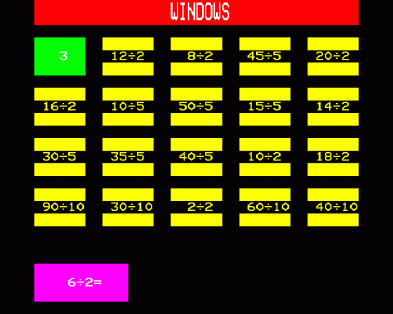 Division Screenshot 7 (BBC Model B)