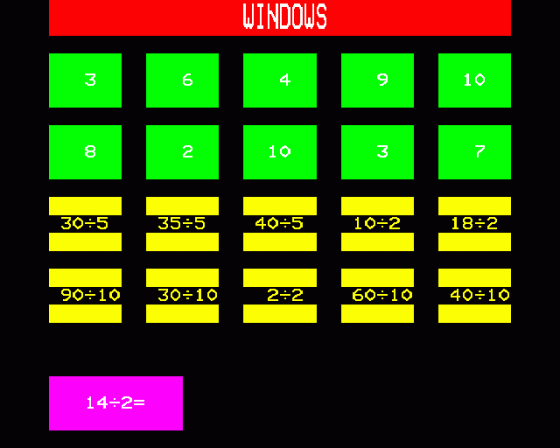 Division Screenshot 8 (BBC Model B)