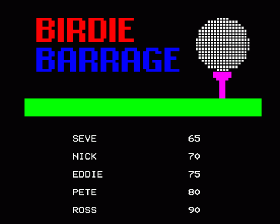 Birdie Barrage