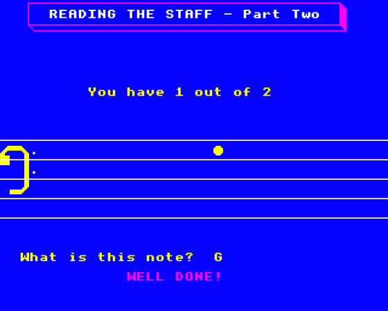 Note Invaders Screenshot 6 (BBC Model B)