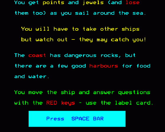 Pirate Screenshot 11 (BBC Model B)