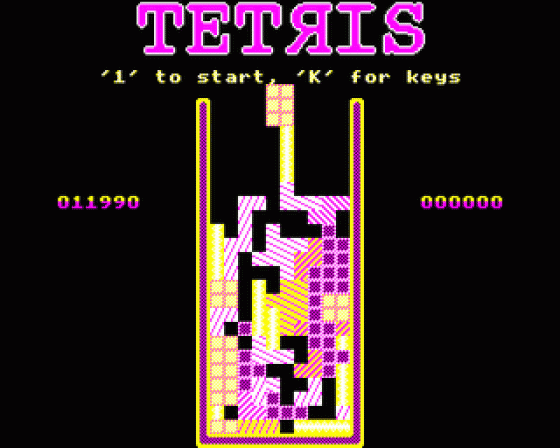 BBC Tetris Screenshot 5 (BBC Model B)