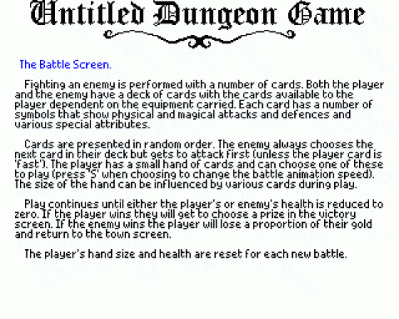 Untitled Dungeon Game Screenshot 10 (BBC B/B+/Master 128)