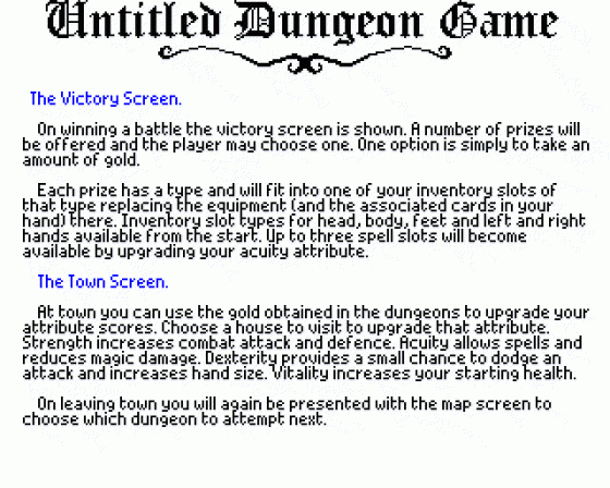 Untitled Dungeon Game Screenshot 11 (BBC B/B+/Master 128)