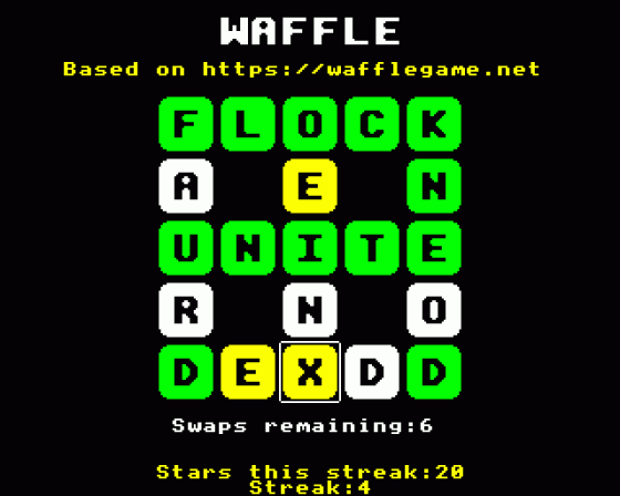 Waffle Screenshot 7 (BBC B/B+/Master 128)