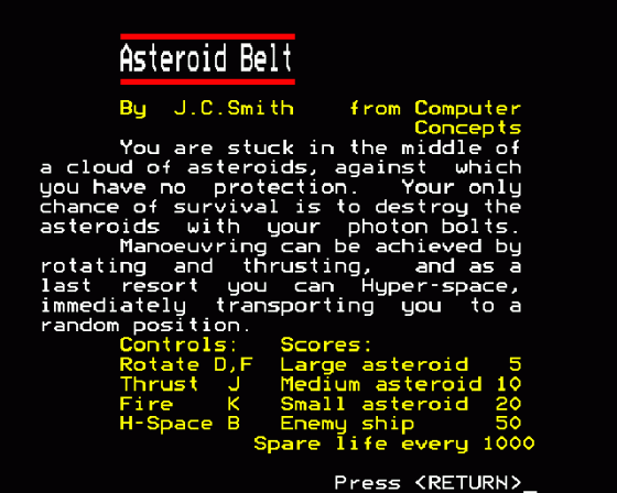 Asteroids