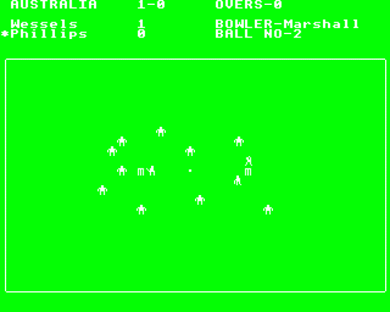 Test Match Screenshot 6 (BBC Model B)