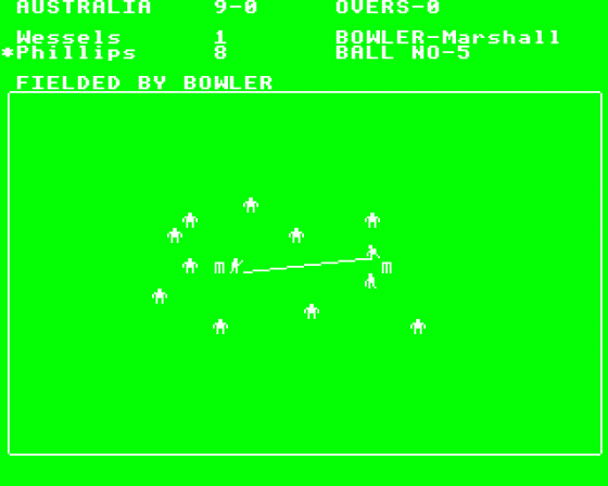 Test Match Screenshot 14 (BBC Model B)