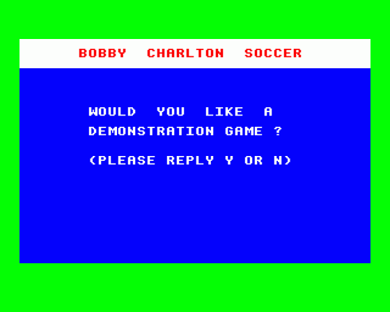 Bobby Charlton Soccer