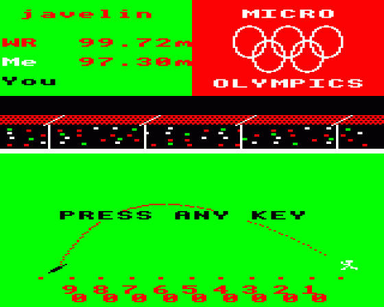 Micro Olympics Screenshot 11 (BBC Model B)