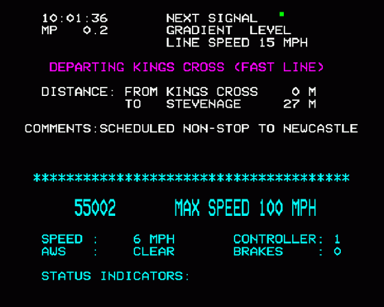 Flying Scotsman Screenshot 5 (BBC Model B)