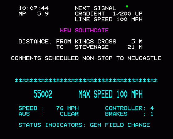 Flying Scotsman Screenshot 11 (BBC Model B)