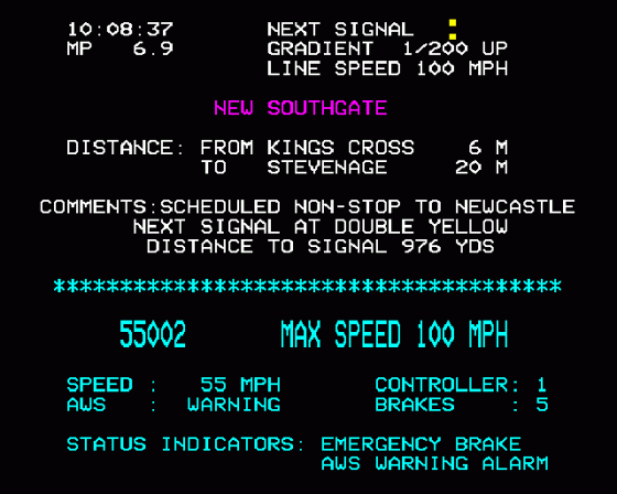 Flying Scotsman Screenshot 12 (BBC Model B)