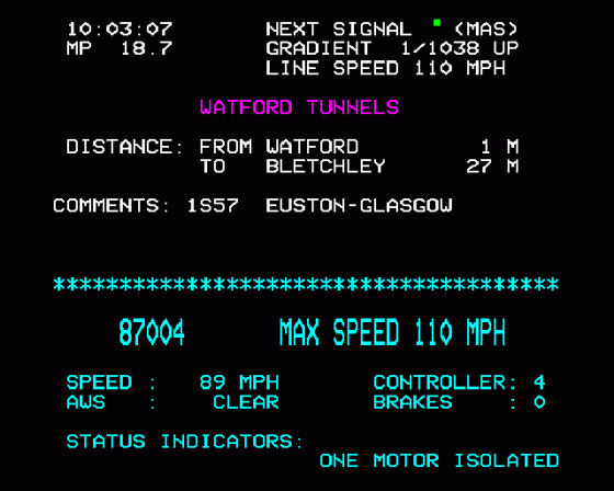 Royal Scot Screenshot 12 (BBC Model B)