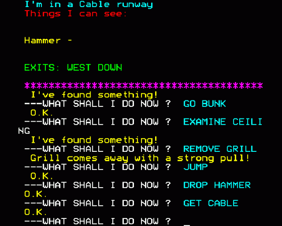 Escape From Pulsar Seven Screenshot 9 (BBC Model B)