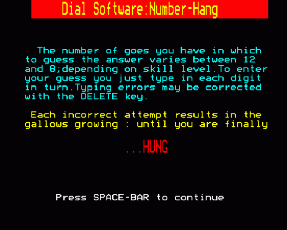 Numberhang