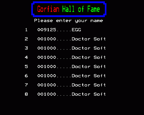 Gorf Screenshot 20 (BBC Model B)