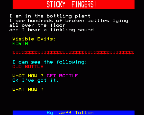 Sticky Fingers Screenshot 7 (BBC Model B)