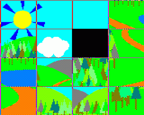 Sliding Block Puzzle Screenshot 13 (BBC Model B)