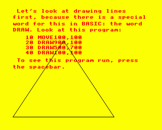 The Graphics Lesson Screenshot 9 (BBC Model B)