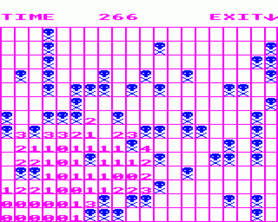 Minefield Screenshot 5 (BBC Model B)