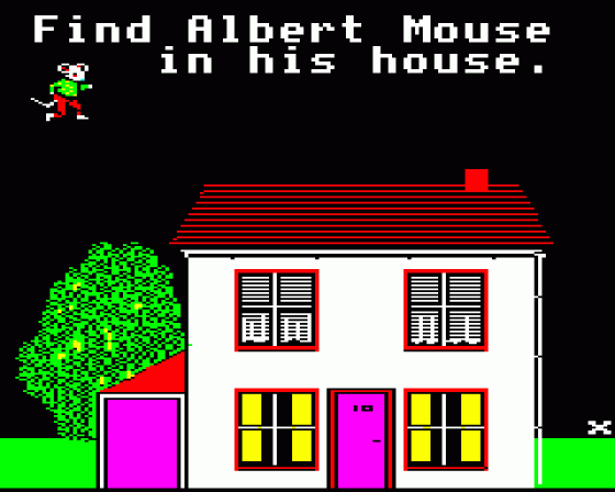 Albert's House: Concept Keyboard Version Screenshot 7 (BBC Model B)