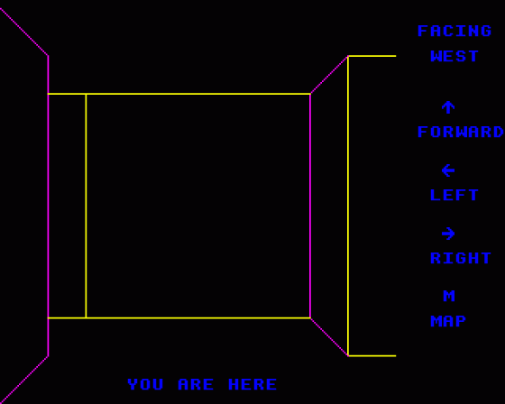 3D Maze Screenshot 6 (BBC Model B)