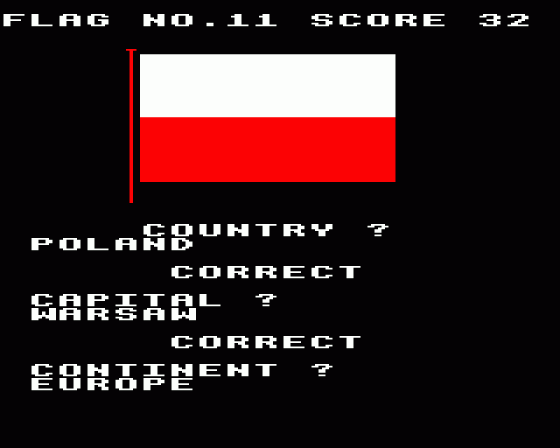 Flags Screenshot 7 (BBC Model B)