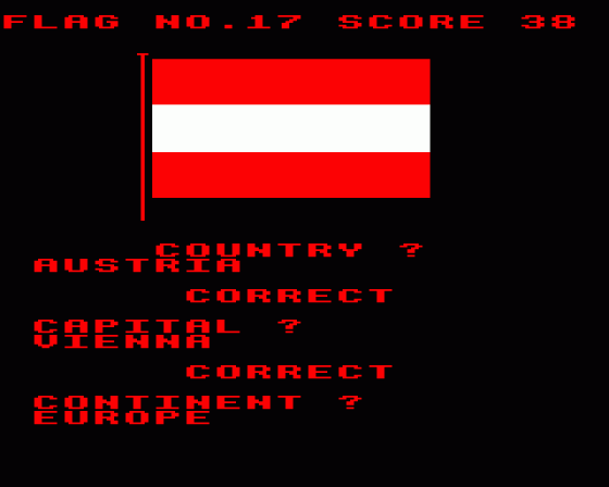 Flags Screenshot 8 (BBC Model B)