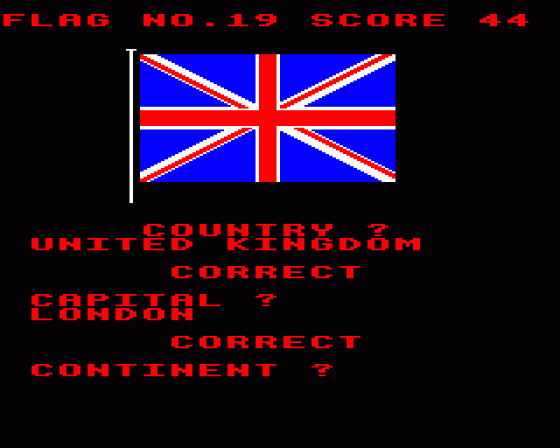 Flags Screenshot 9 (BBC Model B)