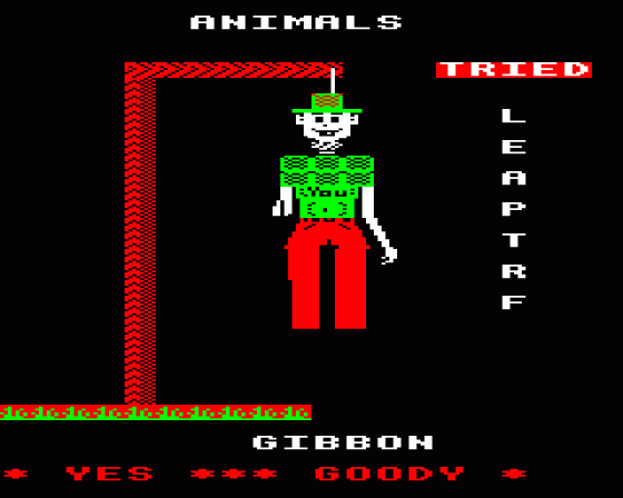 Super Hangman Screenshot 5 (BBC Model B)