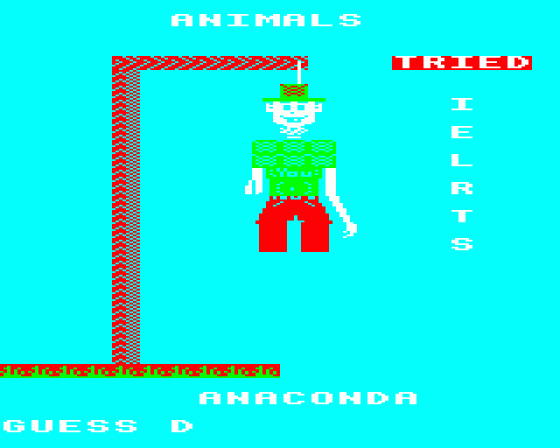 Super Hangman Screenshot 7 (BBC Model B)