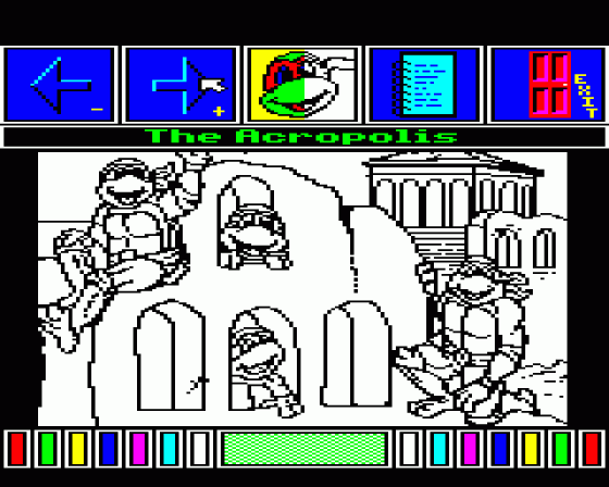 Teenage Mutant Hero Turtles: World Tour Screenshot 23 (BBC B/B+/Master 128)