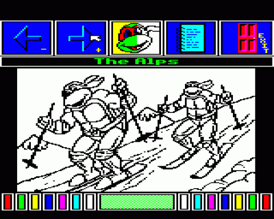 Teenage Mutant Hero Turtles: World Tour Screenshot 24 (BBC B/B+/Master 128)